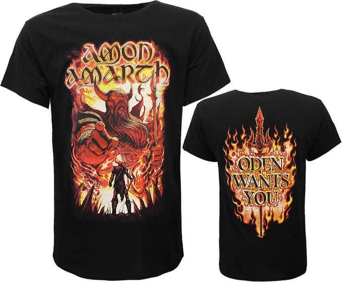 Amon Amarth Oden Wants You T-Shirt - Officiële Merchandise - S