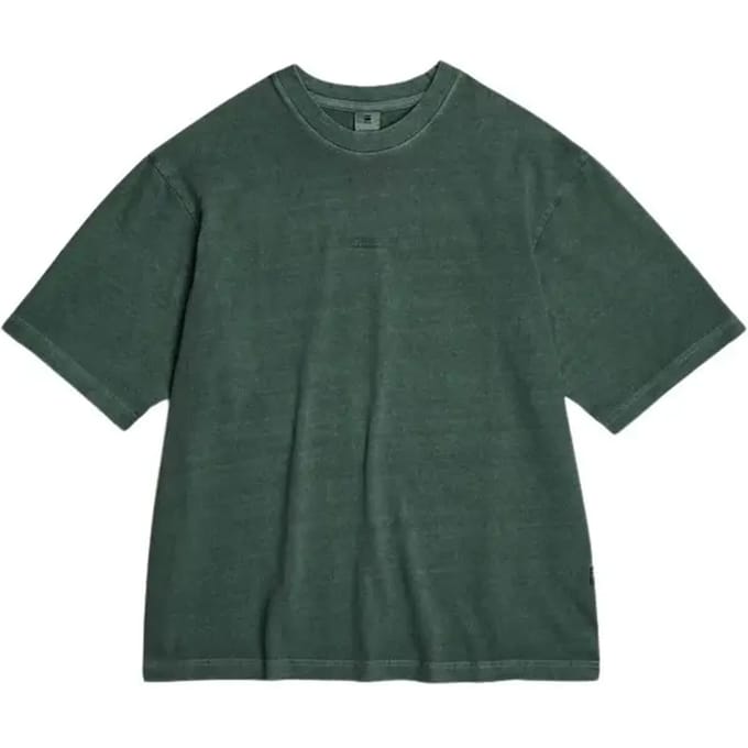 Vierkant T-shirt overgeverfd in het midden van de borst G-Star