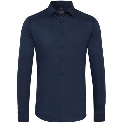 Desoto Overhemd Kent Piqué Optics Jersey Navy / male