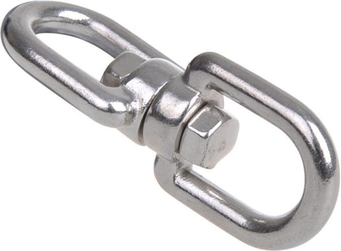 Seilflechter Wartelsluiting - 8 mm - A4 RVS AISI 316 - Oog/Oog - 2500 daN