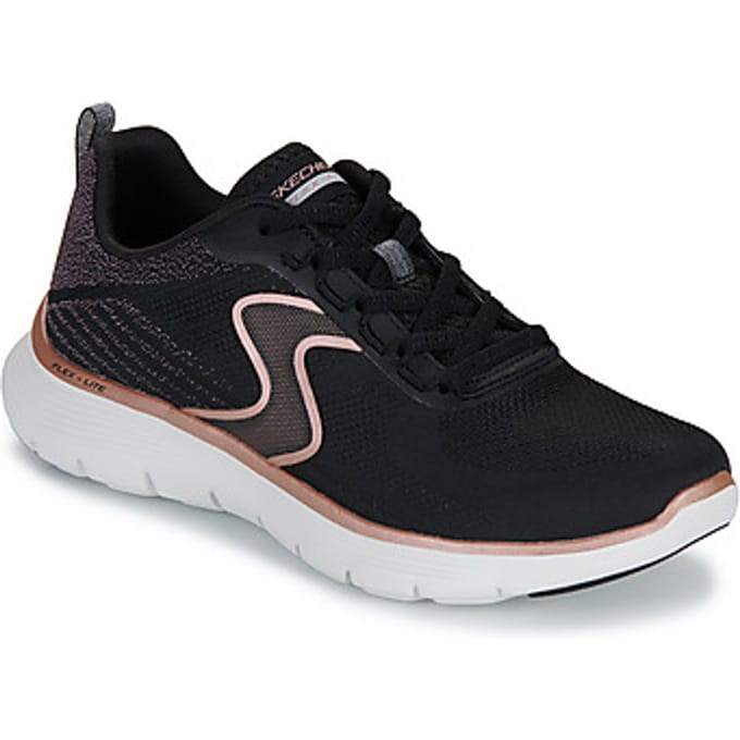 Skechers Flex Appeal 5.0 sneakers zwart glitter