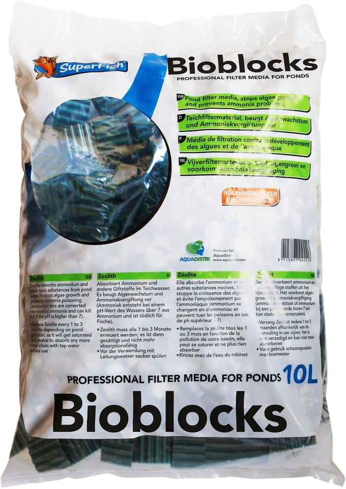 SuperFish Filter Bioblocks Zak 10 Liter