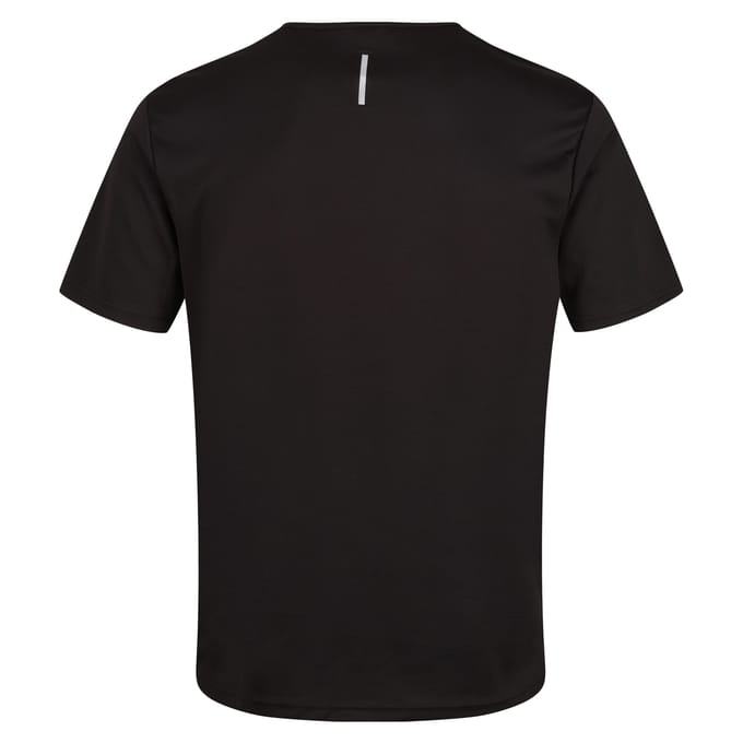 Regatta Heren Pro Reflecterend Vochtafvoerend T-shirt (Zwart)