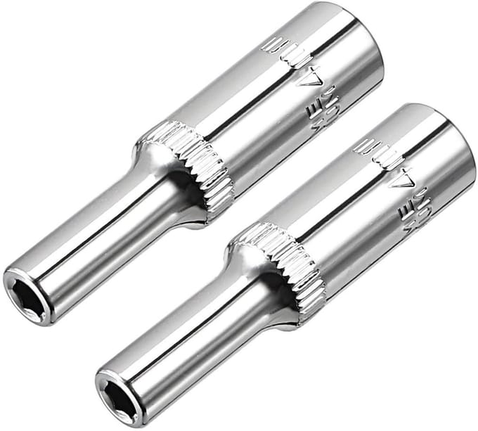 Dailygoods- Diepe Socket 4mm - Steeksleutelset - Chroom-vanadiumstaal