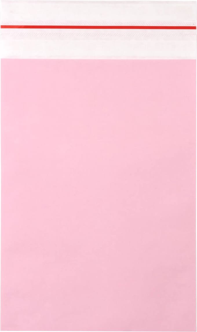 50x Papieren verzendzak Roze Small