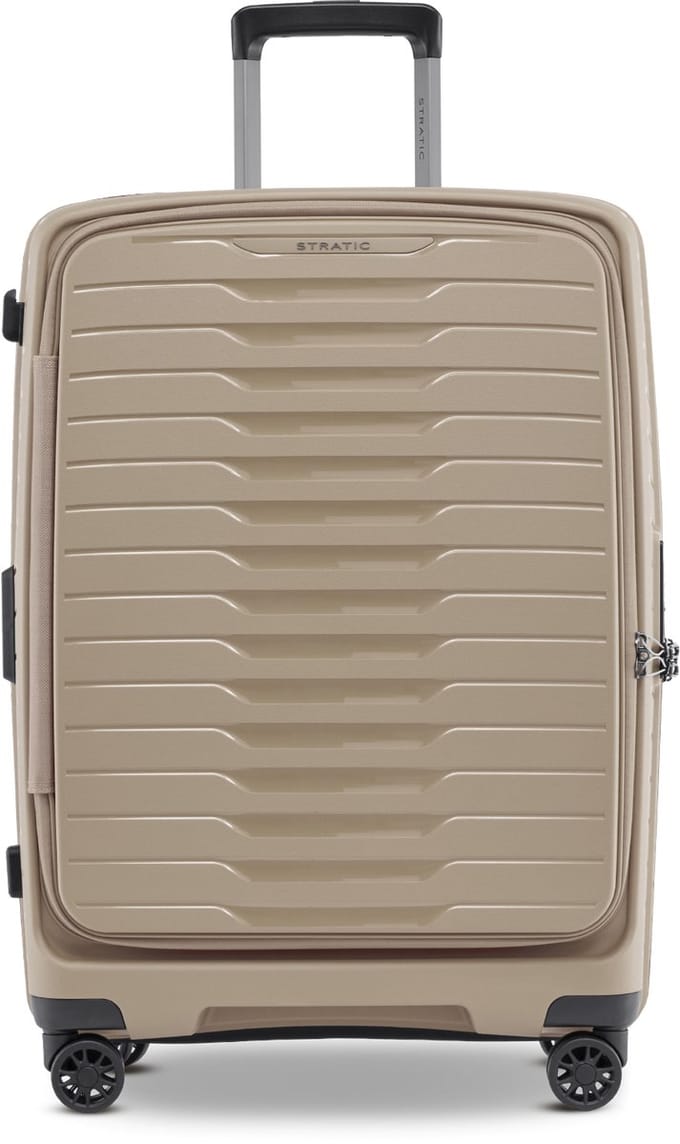 STRATIC Novium ML - medium koffer - 65 cm - voorvak - Sand