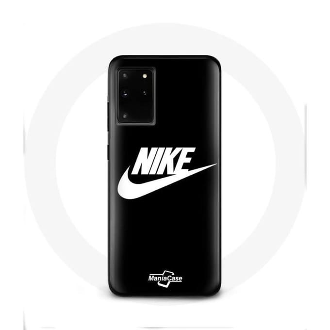 Coque - MANIACASE - Samsung Galaxy S11 Plus - Logo Nike - Noir - Rigide - Sportif blanc