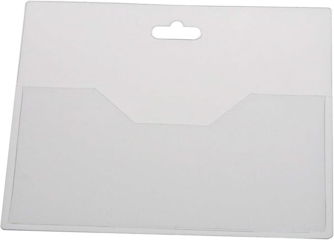 Transparante Open Kaarthouder voor Kaarten 90x60mm - 24 Stuks