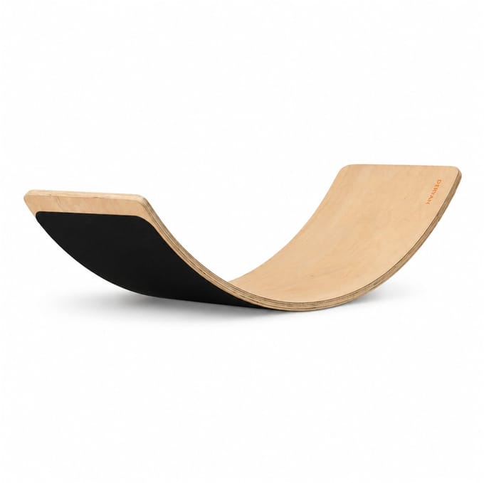 Deryan Luxe Balance Board met vilt - Balansbord - Beukenhout - 80 cm