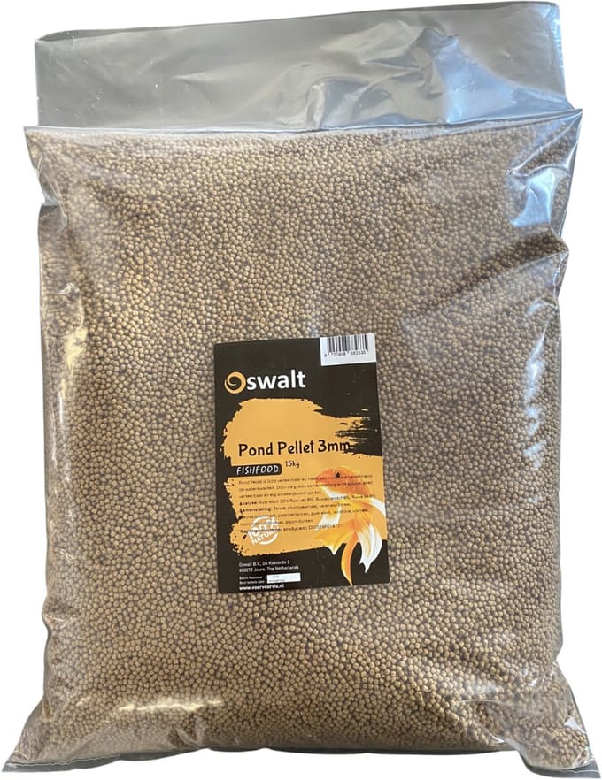 Oswalt Pond Pellet - Koivoer - Visvoer - 15kg - 3mm