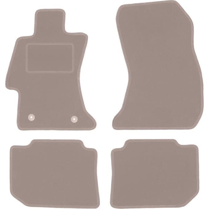 Beige velours matten voor: Subaru Outback V stationwagen (2014-)