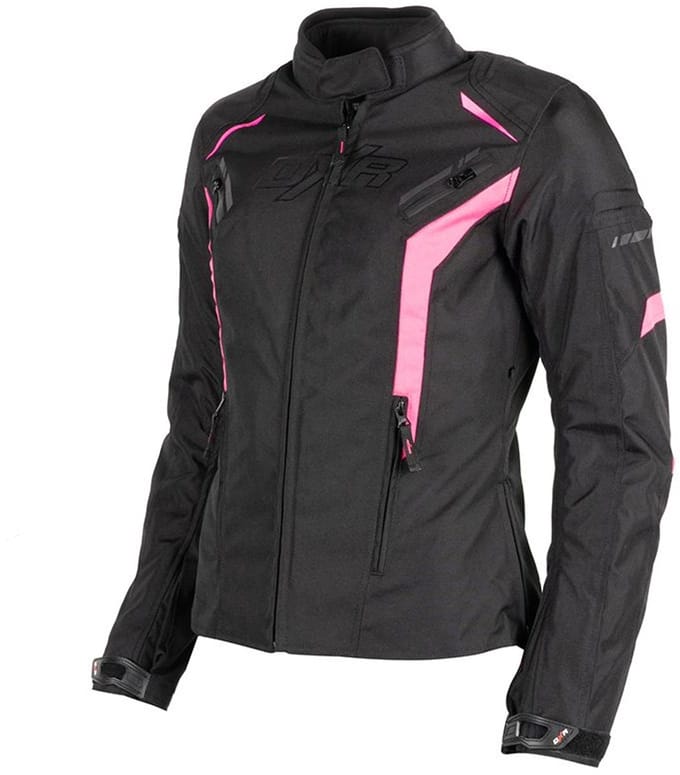 MOTOBLOUZ Motorjas TRUSTA vrouw|4-seizoenen|Zwart/Roze 42 CE-gekeurd