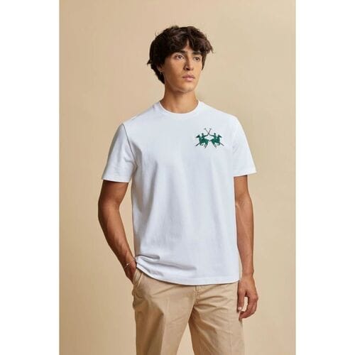 T-shirt La Martina MCR008 JS409-00001 WHITE