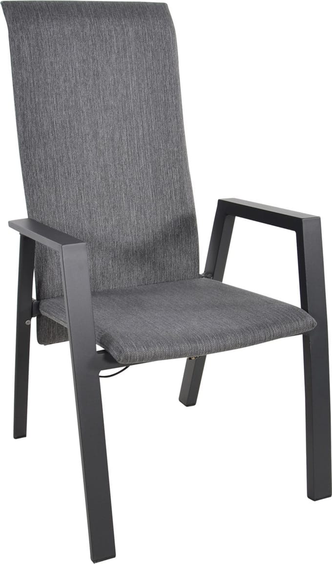 Outdoor Living Flare dining tuinstoel | textileen | verstelbaar | antraciet | 1 persoon