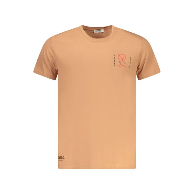 Iceberg Marrone Katoenen Heren T-Shirt