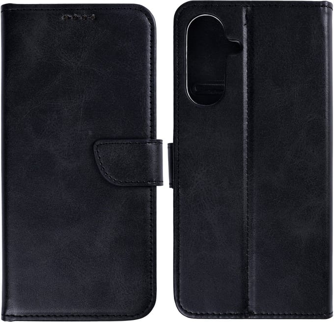 Rixus Bookcase For Samsung Galaxy S26 Plus Black
