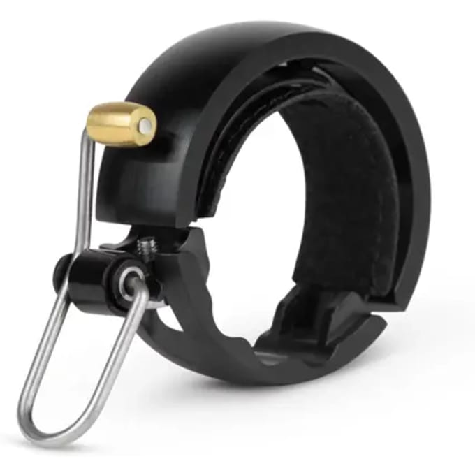 Knog Oi Luxe Large fietsbel - CNC gefreesd aluminium - zwart