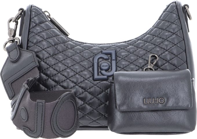 LIU JO Handtas Schoudertas Achala ESC Hobo Anthracite Donkergrijs