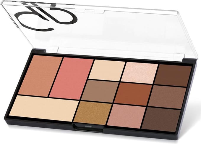 Golden Rose City Style Face & Eye Palette 01 Nude - Oogschaduw, blush highlighter mix Pallet