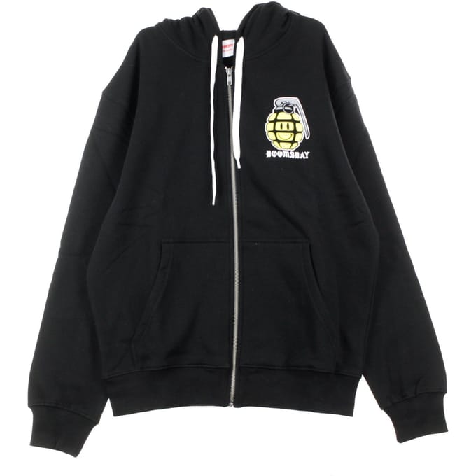 Hoodie Zip Man R.o.o.t. Zwart
