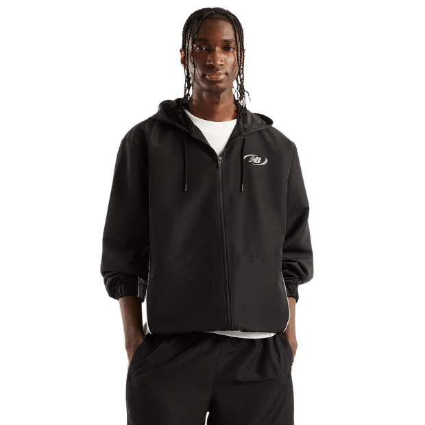 New Balance Trackside Jassen Heren - Zwart - Maat S - Poly Jersey
