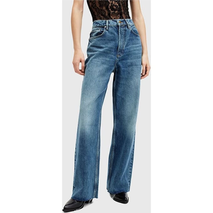 AllSaints Blake Jean Dark Indigo Taglia: W31 | Pantaloni larghi Outlet | Donna | Blu
