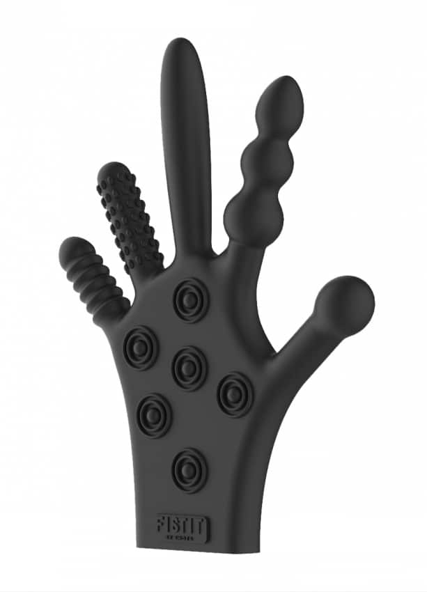 Shots - Fist It Siliconen Stimulatiehandschoen black