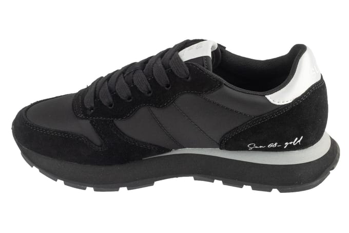 SUN68 Ally Goud Zilver, Zwarte Sneakers voor Dames 37 zwart