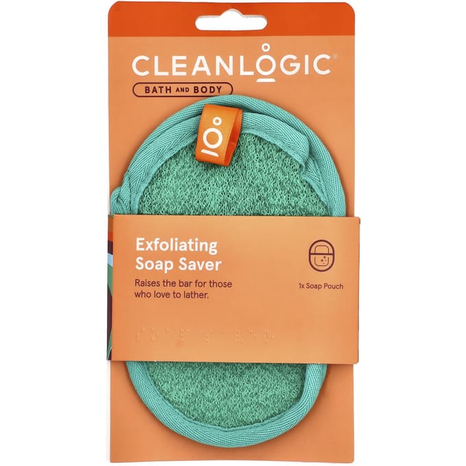 CleanLogic, Bain et Corps, Savon Exfoliant Économiseur, 1 Pièce blue