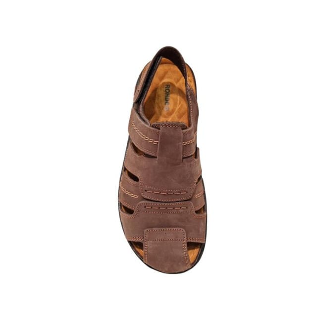 Rohde Leren Bruine Heren Sandalen - Bruin - 41
