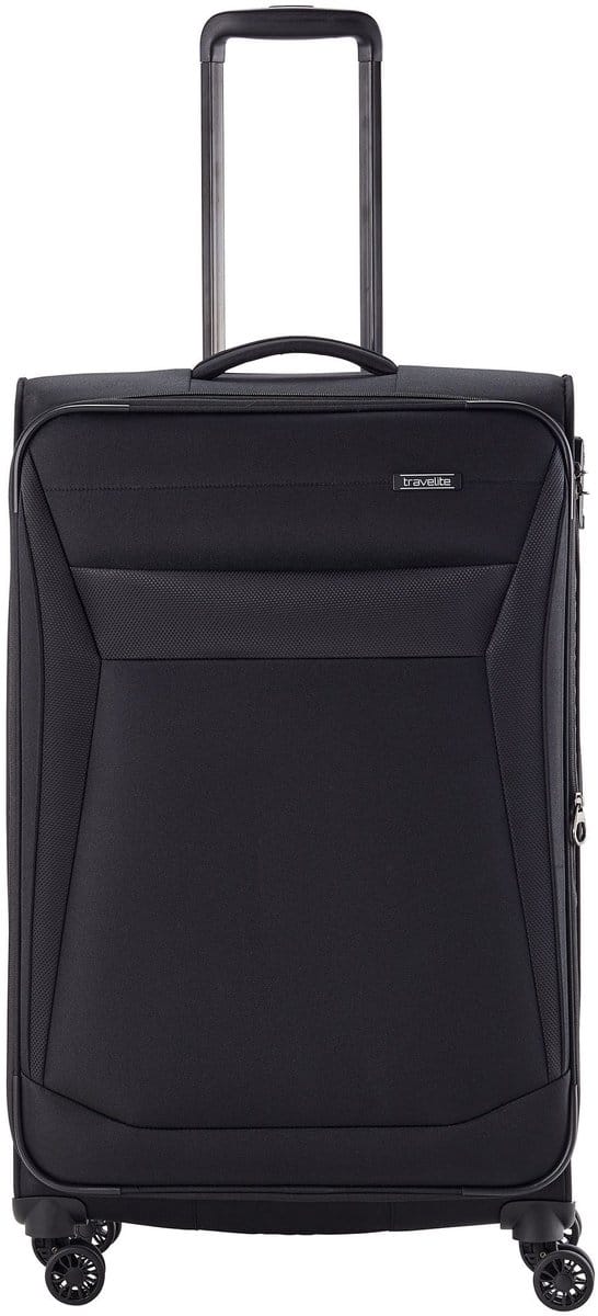 travelite Chios 4W Trolley Black Zwart 78cm