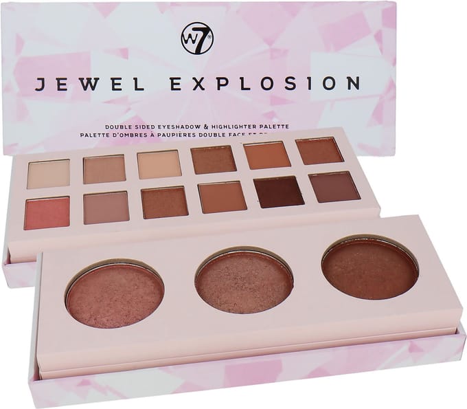 W7 Jewel Explosion Double Sided Eyeshadow & Highlighter Palette