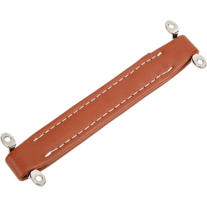 Amp Handvat Ruw Gestructureerd Embossed PU Leer Audio Accessoire Oranje voor Gitaar Speaker brown