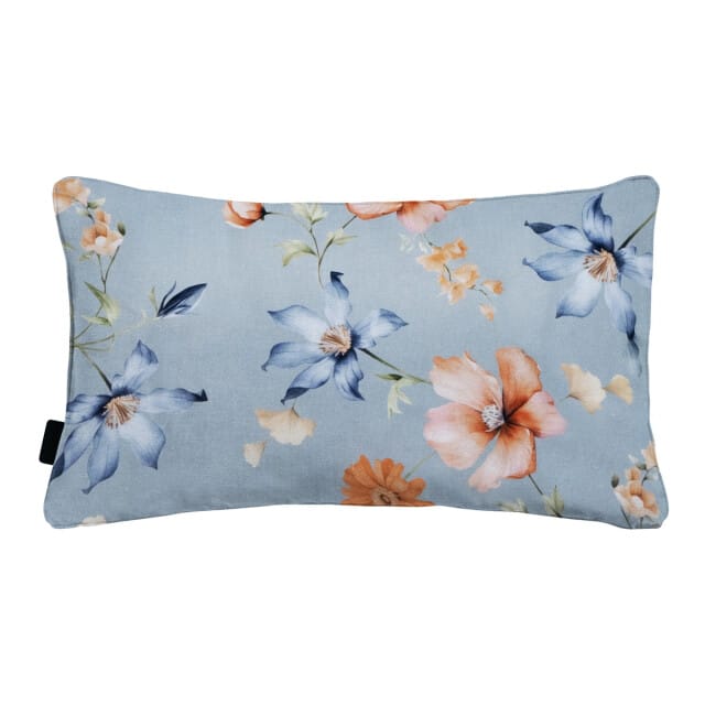 Madison - Sierkussen Florina blue - Ca. 30x50 cm - Set van 4