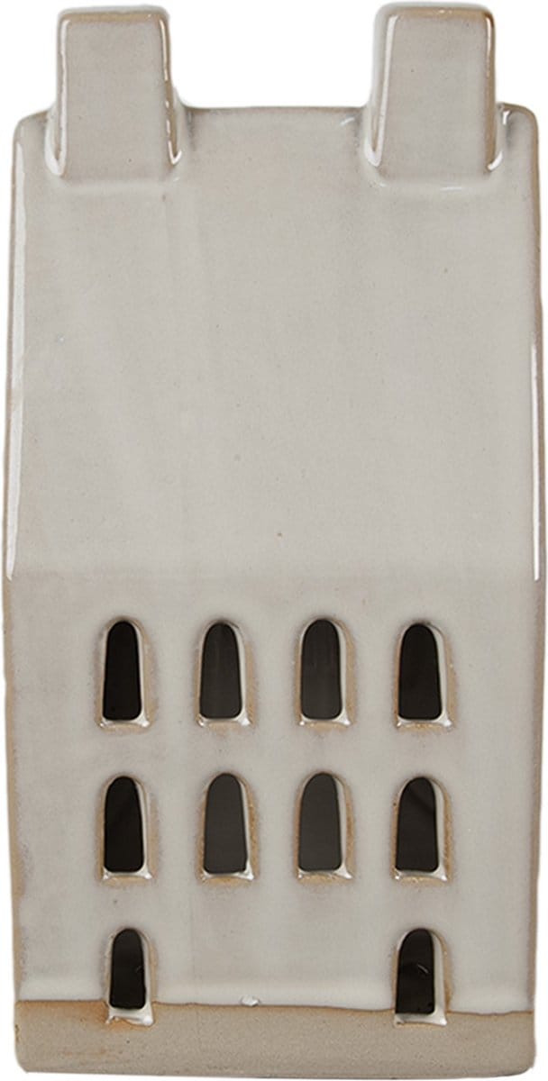 Clayre & Eef Decoratie Huis 15 cm Beige Porselein