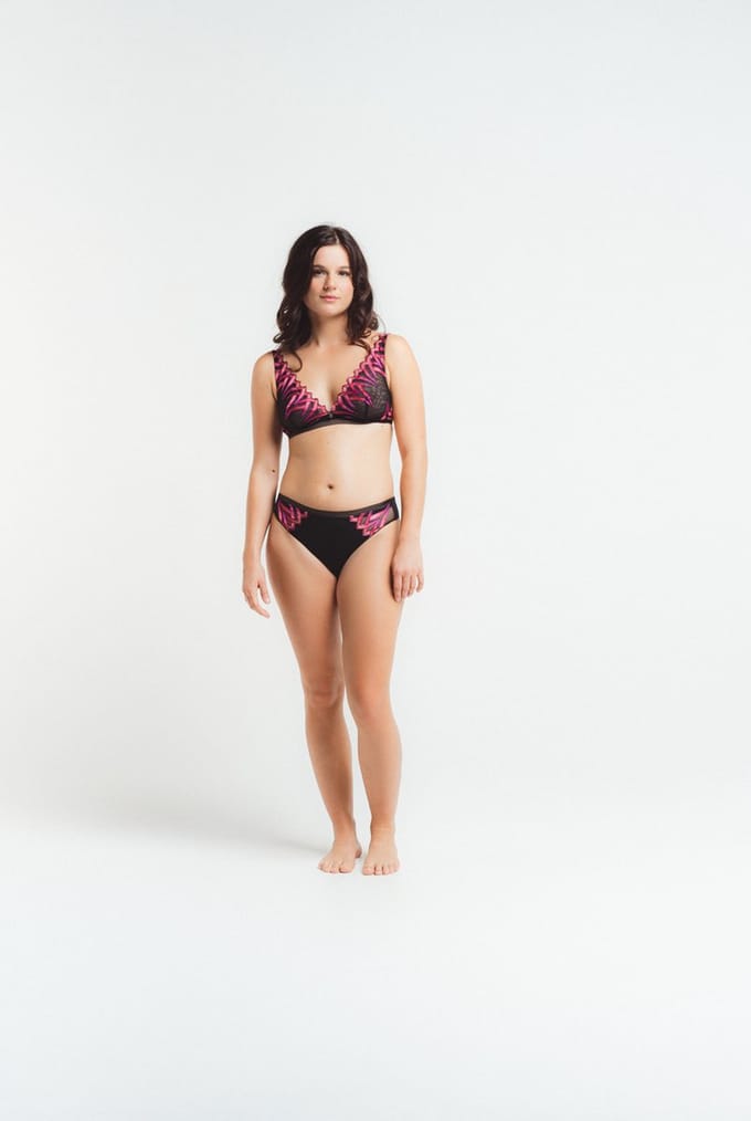 Louisa Bracq - Virtual Sunset Bralette - maat 38 - Meerkleurig/Zwart