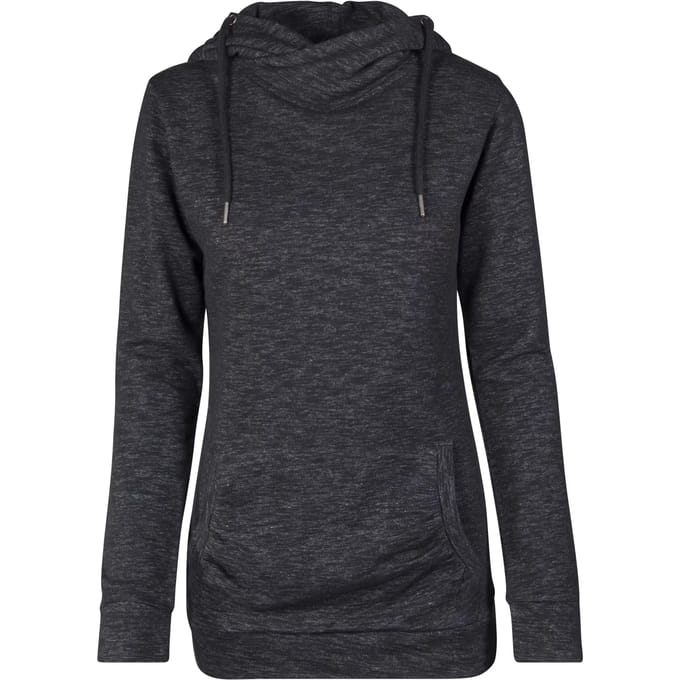Urban Classics - Slub Terry High Neck Hoodie/trui - 3XL - Zwart/Wit