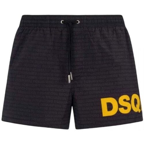 Zwembroek Dsquared D7B5C6600-014 BLACK/YELLOW