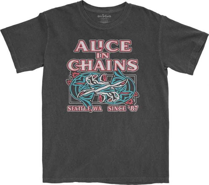 Alice In Chains - Totem Fish Heren T-shirt - M - Zwart