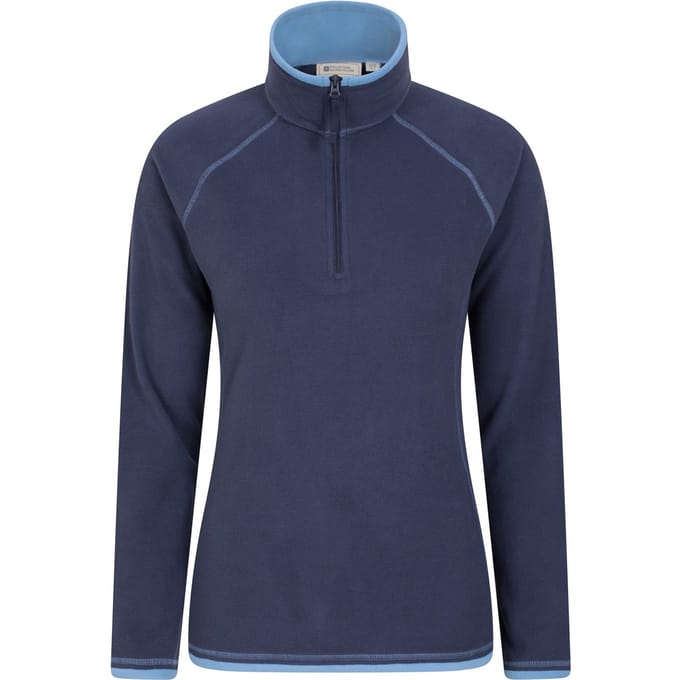 Mountain Warehouse Dames/Dames Montana Half Zip Fleece Top (Marine)