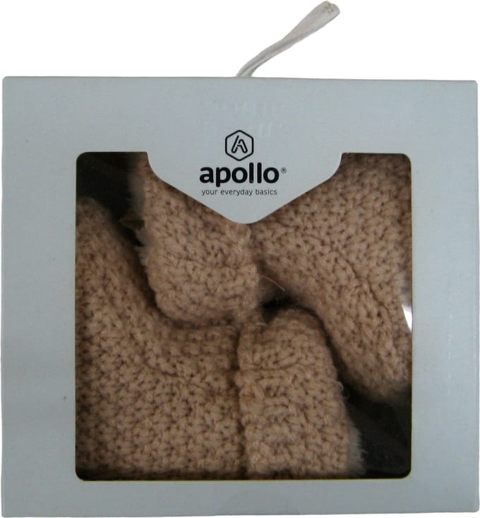 Apollo gebreide babyslofjes maat 50/56 (Newborn) - Old Pink