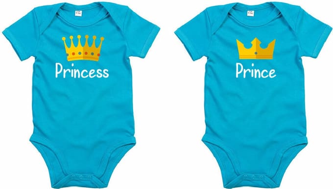 Rompertjes - Prince & Princess-Surf Blue-12-18 Maanden