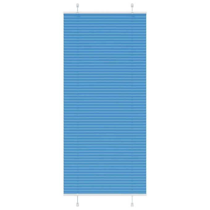 vidaXL - Plissé - rolgordijn - 85x200 - cm - stofbreedte - 84,4 - cm - polyester - blauw