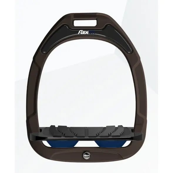 Ingelaste Steigriemen Bruin/Zwart/Marine Flex-On Green Composite
