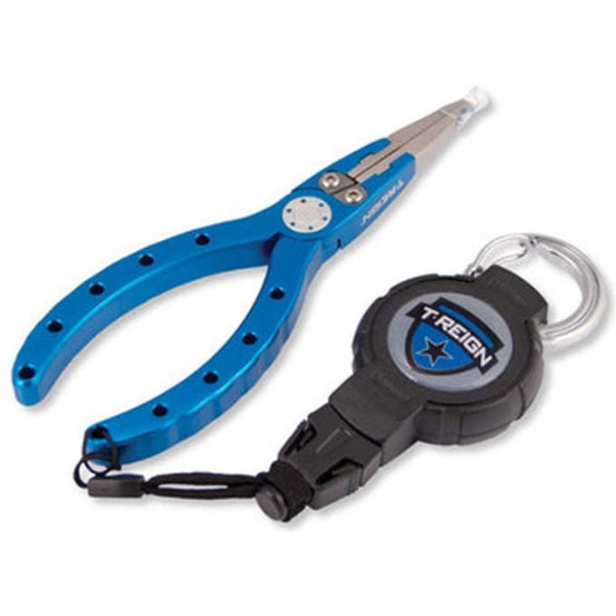 T-reign fishing pliers w/retractable gea