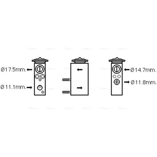 Ventiel airconditioning AVA COOLING FD1462 AVA