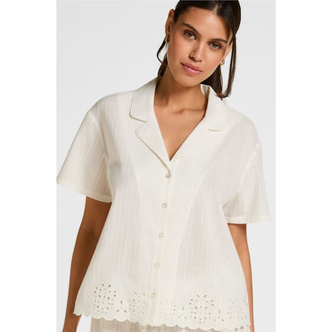 Hunkemöller Jacket Scallop Wit