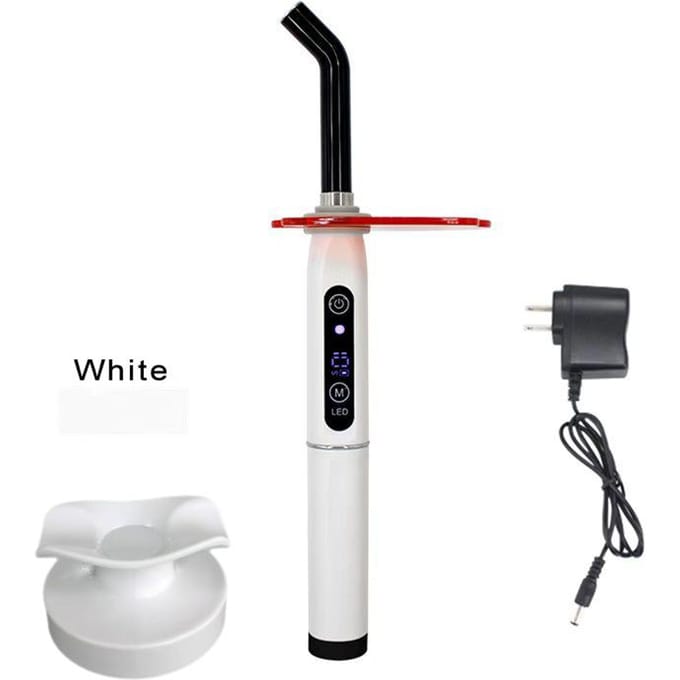 Rainbow LED-uithardingslicht draadloze Cure Dental Light Cure-machine EU plug wit