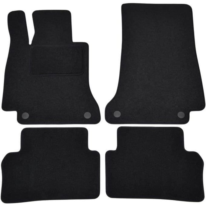 Vloermatten - Mercedes - E-klasse W213 S213 - Zwart Velours - 4 stuks - Antislip