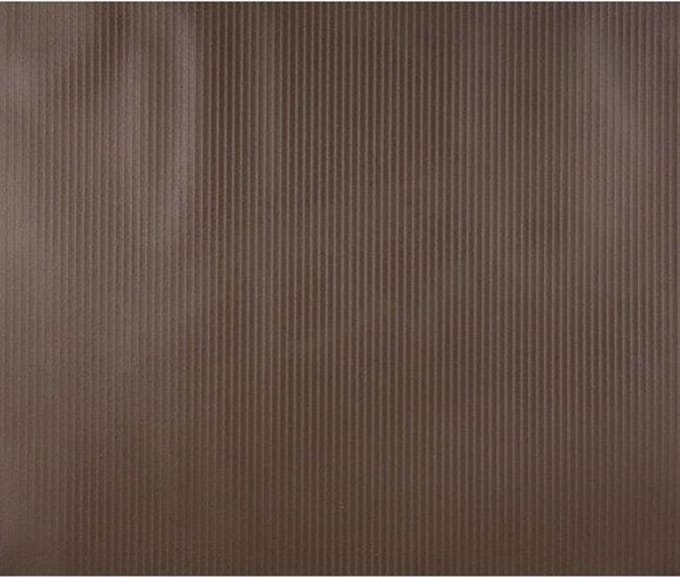 Dutch Wallcoverings - Vliesbehang uni/streep donkerbruin